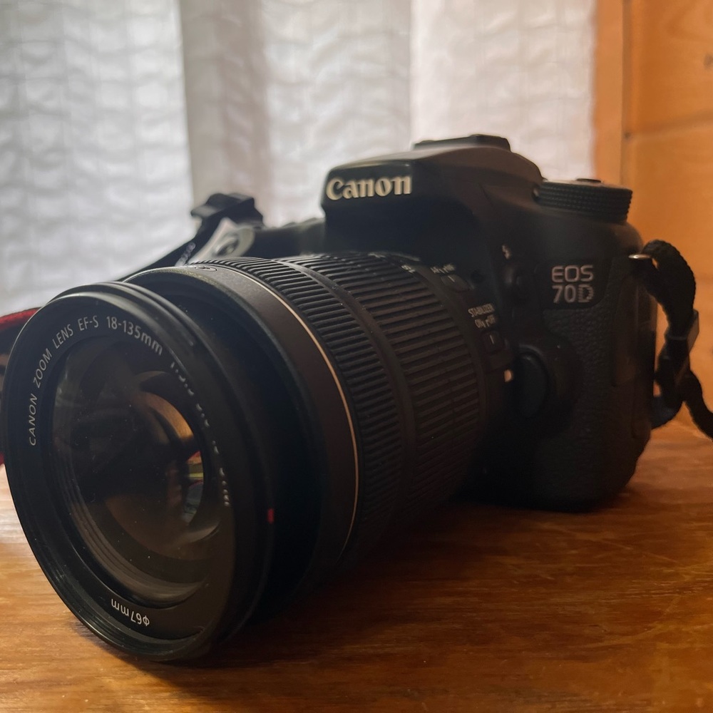 Canon 7d SLR with three lenses